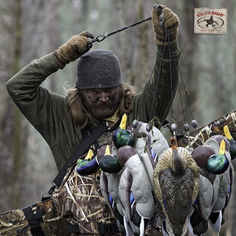 Rig Em Right Rig'Em Right Waterfowl Do-It-Yourself Custom Texas Style Decoy Anchor Rigging System - Build 3-Dozen, Eight Foot Long Rigs - Image 5